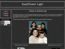 Tablet Screenshot of insufficient-light.com
